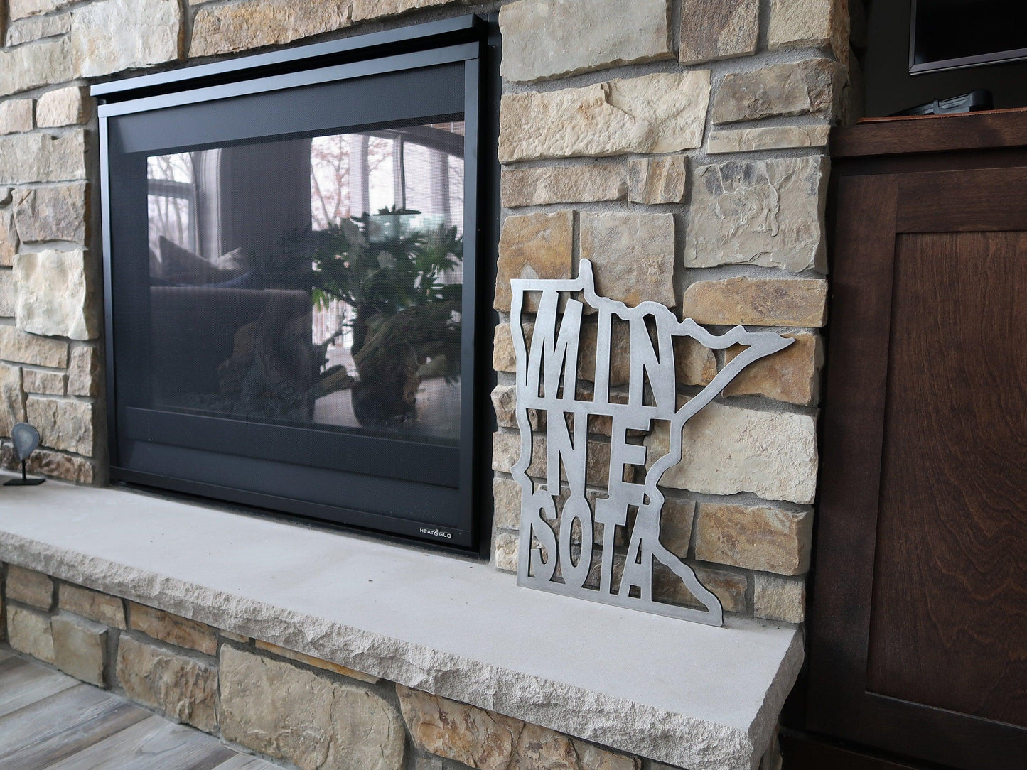 Minnesota Home Metal Sign - properfabrication