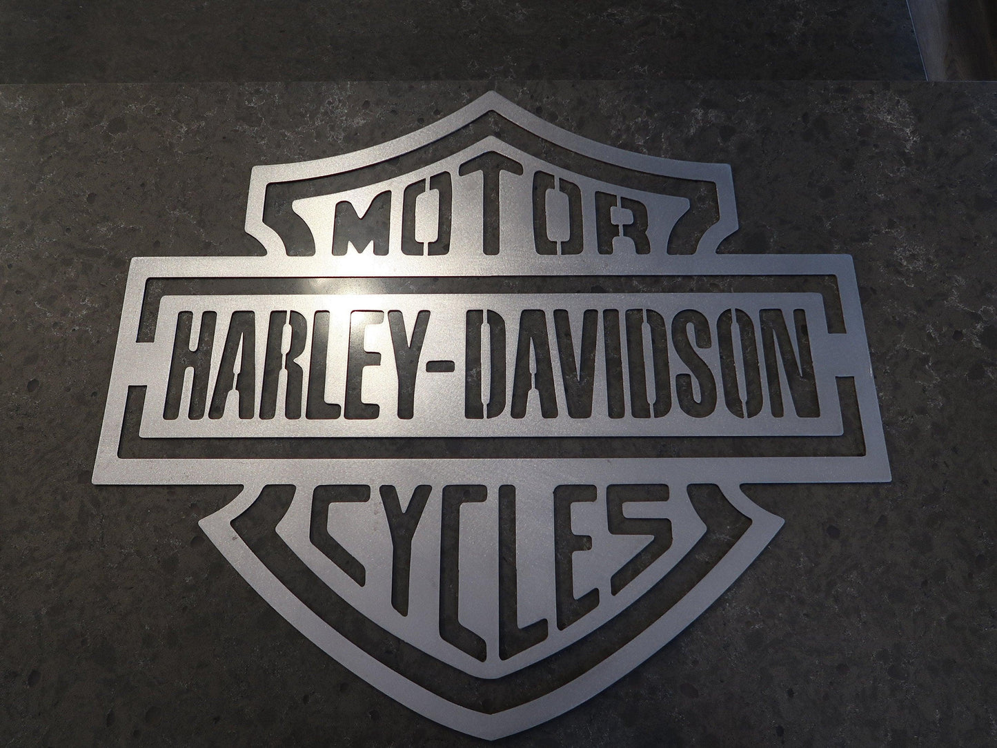 Harley Davidson Metal Sign, Man Cave/Garage Decor - properfabrication