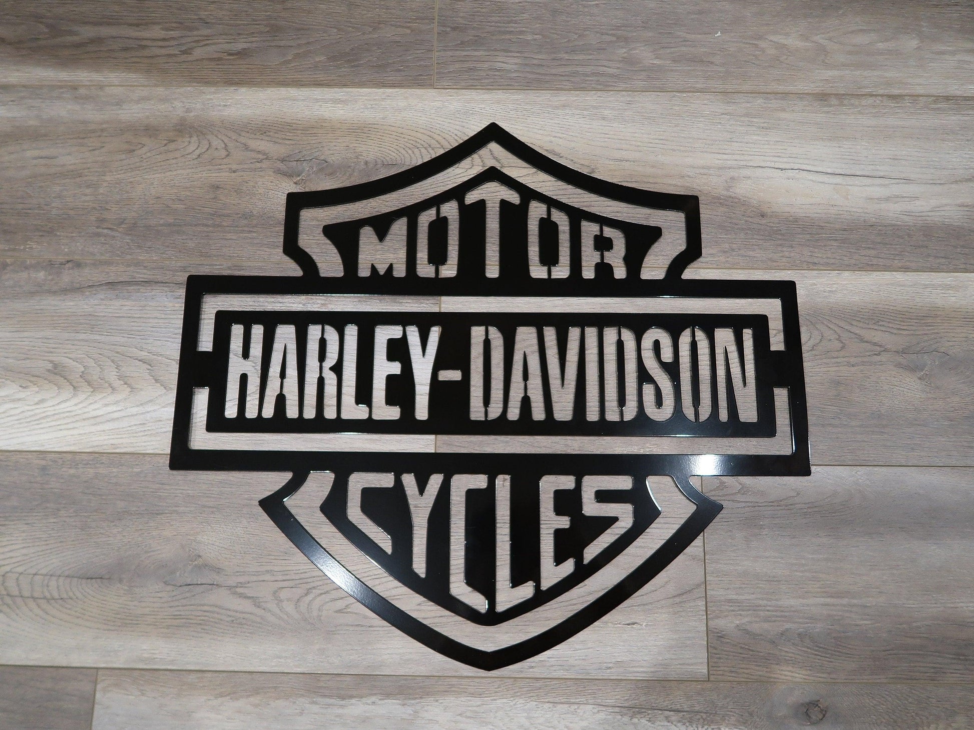 Harley Davidson Metal Sign, Man Cave/Garage Decor - properfabrication