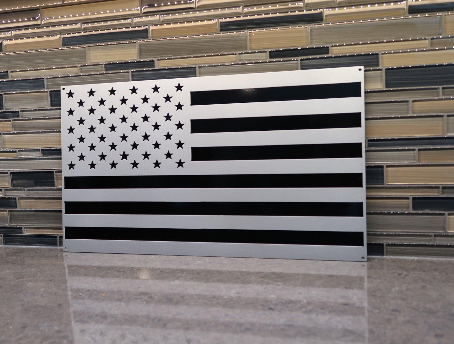 American Flag Wall Art, Patriotic Home/Office Decor - properfabrication