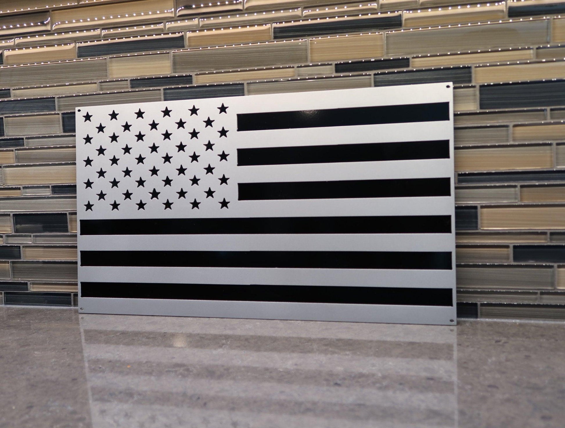 American Flag Wall Art, Patriotic Home/Office Decor - properfabrication