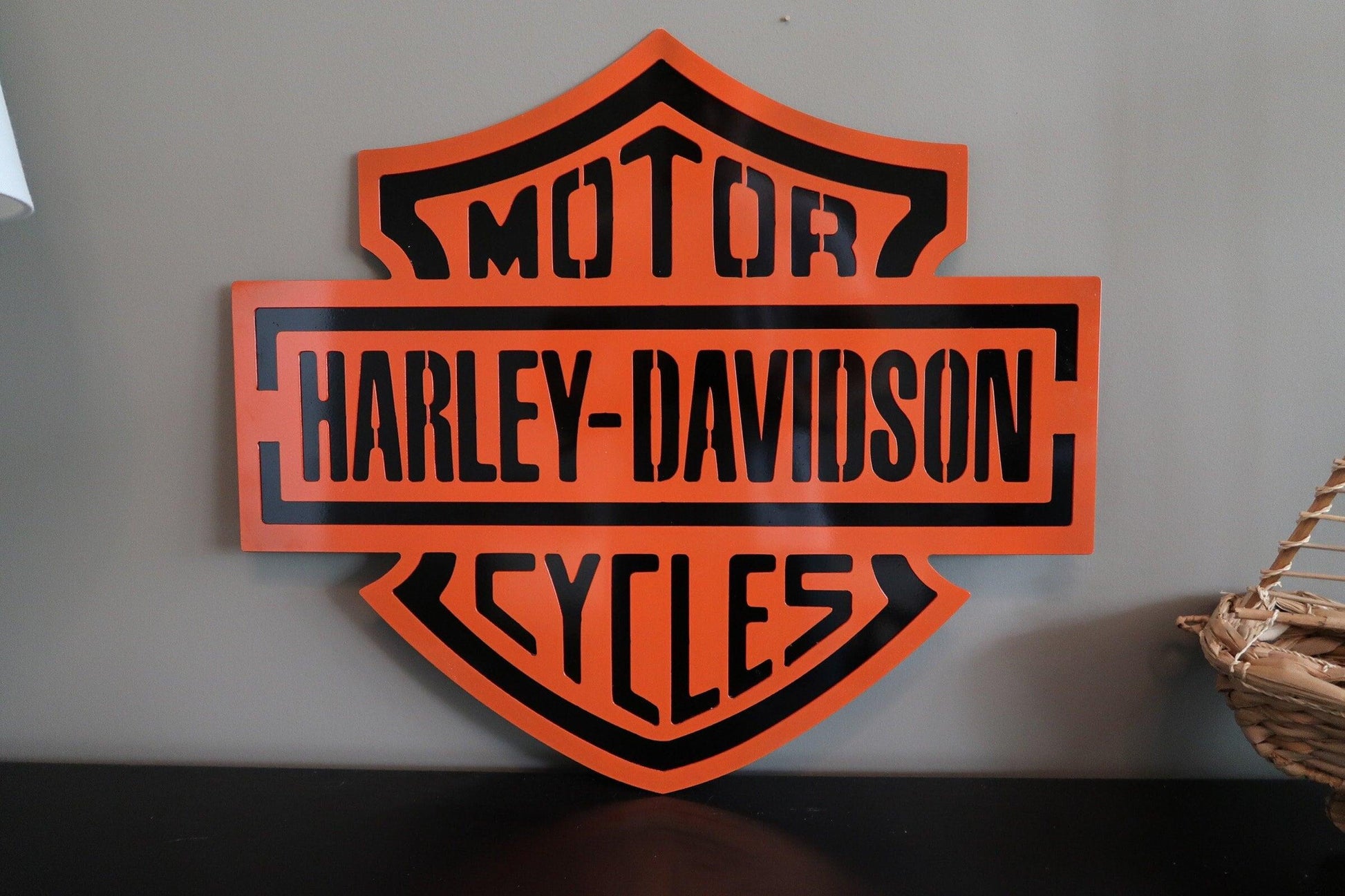 Harley Davidson Metal Sign, Garage/Man Cave Decor - properfabrication