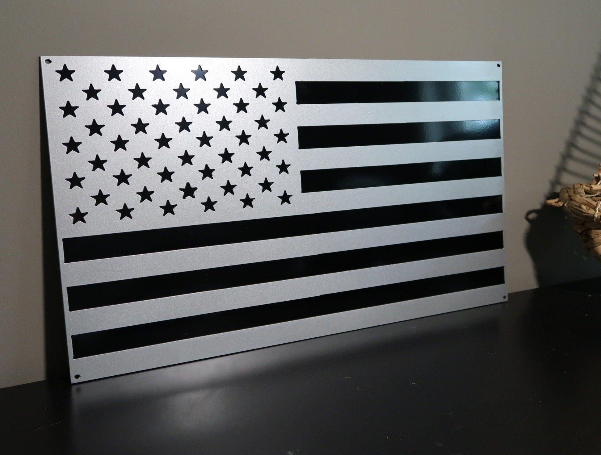 American Flag Wall Art, Patriotic Home/Office Decor - properfabrication