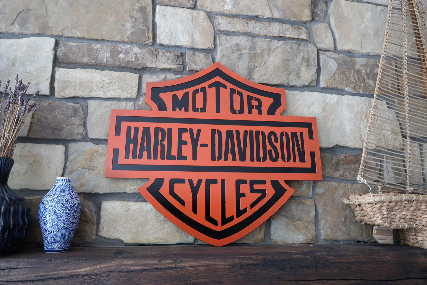 Harley Davidson Metal Sign, Garage/Man Cave Decor - properfabrication