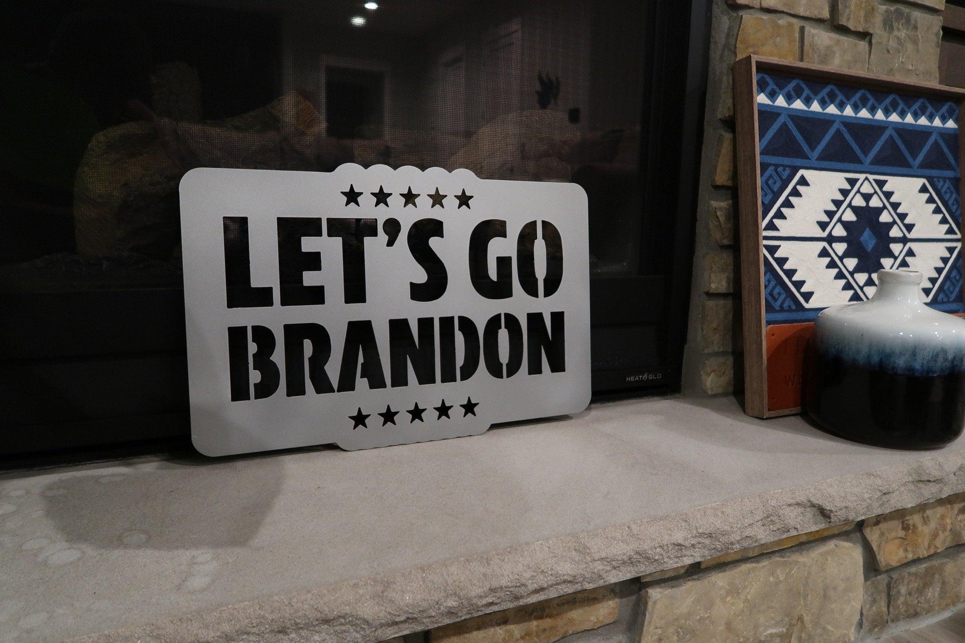 Let's Go Brandon Sign Metal Sign - properfabrication